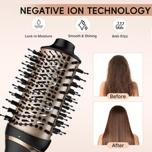 Load image into Gallery viewer, Nicebay Hair Dryer Brush,Hot Tools Blow Dryer Brush in One for Drying/Straightening/Curling/Voluming, Oval Hot Air Brush,One-Step Blowout Brush Hair Dryer with 3 Attachments, Multi-temperature Setting