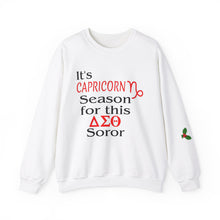 Load image into Gallery viewer, It's Capricorn Season...DST White Gildan Unisex Heavy Blend™ Crewneck Sweatshirt