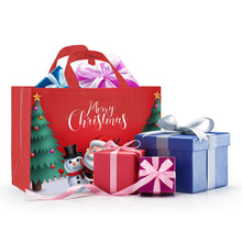 Load image into Gallery viewer, 16PCS Christmas Gift Bags,Christmas Tote Bags with Handles, Christmas Treat Bags, Multifunctional Non-Woven Christmas Bags for Gifts Wrapping Shopping, Xmas Party Supplies, 13"×9.8"×6.6"