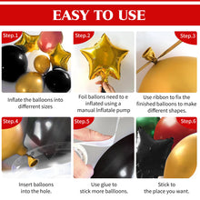 Load image into Gallery viewer, 138pcs Black History Month Balloon Arch Kit Black History Month Decorations Balloon Garland Black Red Green Balloon for African American Decorations