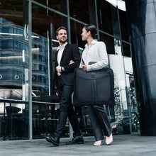 Load image into Gallery viewer, ZEGUR Premium Suit Garment Bag Carry On - Hangs 4 Suits - Travel & Business with Shoulder Strap and Laptop Compartment