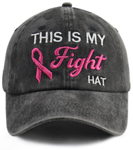 Load image into Gallery viewer, Breast Cancer Awareness Accessories for Women, Fight Breast Cancer Baseball Cap, Pink Ribbon Hats, Birthday Gifts for Cancer Patients Female Mom Mama