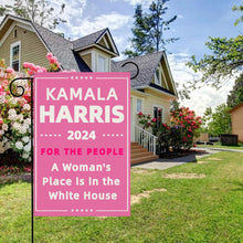 Load image into Gallery viewer, Kamala Harris Flag Patriotic Garden Flag Pink Harris Flag Harris 2024 Flag Double Sided Kamala Harris Yard Sign Outdoor Flag House Flag Donald Harris Flag Kamala Flag Kamala Harris for President Flag