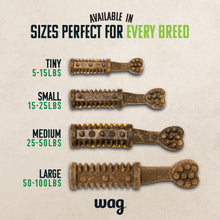 Load image into Gallery viewer, Amazon Brand - Wag Dental Dog Treats to Help Clean Teeth & Freshen Breath - Medium, Unflavored, 36 Count (Pack of 1)