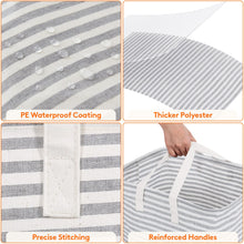 Load image into Gallery viewer, Lifewit 2 Pack Laundry Hamper Large Collapsible Laundry Baskets, Freestanding Waterproof Clothes Hamper with Easy Carry Handles in Laundry Room Bedroom Bathroom College Dorm for Adults, Grey, 2 x 80L