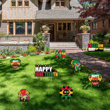 Load image into Gallery viewer, IRCOR Juneteenth Yard Sign Juneteenth Decorations Outdoor Juneteenth Decor for Lawn