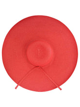 Load image into Gallery viewer, Solid Red Dramatic Floppy Hat with Oversized Brim