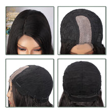 Load image into Gallery viewer, N NAYASA Long Black Wavy Wigs for Women Side Part Black Wig Natural Looking Synthetic Heat Resistant Fiber Wigs Hair for Daily Party Use (2#)