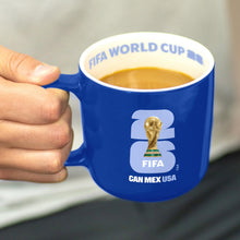 Load image into Gallery viewer, HONAV Royal FIFA World Cup 2026 15oz Stripe Mug – Durable Ceramic Drinkware With Iconic Stripe Look – Ideal Gift For Soccer Fans & Collectors