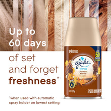 Load image into Gallery viewer, Glade Automatic Spray Refill, Air Freshener for Home and Bathroom, Cashmere Woods, 6.2 Oz, 2 Count