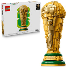 Load image into Gallery viewer, LEGO Editions FIFA World Cup Official Trophy Building Set - Kit for Display in Bedroom, Home Office, Book Shelf - Soccer Fans Collectible - W/World Cup 2026 Minifigure - Gift for Father's Day - 43020