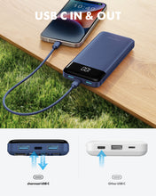 Load image into Gallery viewer, Portable Charger with Built in Cables, Portable Charger with Cords Wires Slim 10000mAh Travel Essentials Battery Pack 6 Outputs 3A High Speed Power Bank for iPhone Samsung Pixel LG Moto iPad