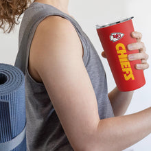 Load image into Gallery viewer, Rico Industries NFL Football Kansas City Chiefs 18oz Soft Touch, Easy Grip Tumbler