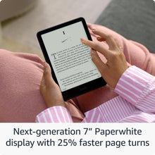 Load image into Gallery viewer, Kindle Paperwhite Essentials Bundle including All-new Kindle Paperwhite (16GB) - Jade, Fabric Cover - Jade, and Power Adapter