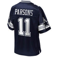 Load image into Gallery viewer, Men's Micah Parsons Navy Dallas Cowboys Replica Jersey, Large