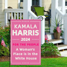 Load image into Gallery viewer, Kamala Harris Flag Patriotic Garden Flag Pink Harris Flag Harris 2024 Flag Double Sided Kamala Harris Yard Sign Outdoor Flag House Flag Donald Harris Flag Kamala Flag Kamala Harris for President Flag