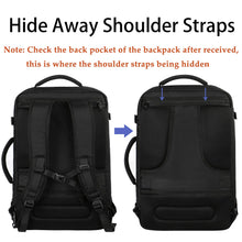 Load image into Gallery viewer, MATEIN Carry on Backpack, Extra Large Travel Backpack Expandable Airplane Approved Weekender Bag for Men and Women, Water Resistant Lightweight Daypack for Flight 40L, Black