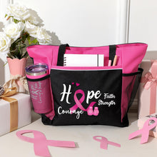 Load image into Gallery viewer, Paterr Breast Cancer Gifts Care Package for Woman Cancer Chemo Care Package Totes Bags Get Well Soon Gifts 20oz Tumble (Pink, Breast Cancer)