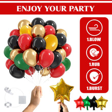 Load image into Gallery viewer, 138pcs Black History Month Balloon Arch Kit Black History Month Decorations Balloon Garland Black Red Green Balloon for African American Decorations