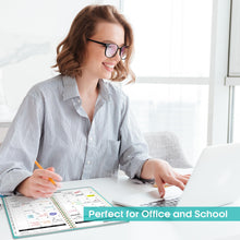 Load image into Gallery viewer, 2025 Planner - Weekly and Monthly Planner Spiral Bound, January 2025 - December 2025, Hardcover 2025 Calendar Planner Book with Tabs, Inner Pocket, Perfect for Office Home School Supplies - A5 (6.3" x 8.5"), Aquamarine