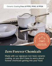 Load image into Gallery viewer, Caraway Deluxe Non-stick Ceramic Cookware Set (16 Piece) Pots, Frying Pans, Lids and Kitchen Storage - PFAS & PFOA Free - Oven Safe Pan Set & Compatible with All Stovetops - Cream