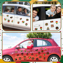 Load image into Gallery viewer, Fabbay 25 Pcs Juneteenth Decoration Magnetic Stickers Yellow Green Red Refrigerator Magnets Decorative Freedom Day Fridge Garage Decal for Holiday Car Metal Door Decor