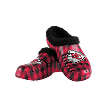 Load image into Gallery viewer, FOCO Kansas City Chiefs NFL Mens Sherpa Lined Buffalo Check Clog - M