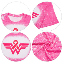 Load image into Gallery viewer, Breast Cancer Shirts for Women Pink Ribbon Breast Cancer Awareness T-Shirt Short Sleeve Fall Tee Top