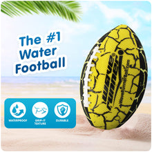 Load image into Gallery viewer, Wave Runner Grip It Waterproof Football- Size 9.25 Inches with Sure-Grip Technology | Let's Play Football in The Water! (Random Color) (1 Pack)