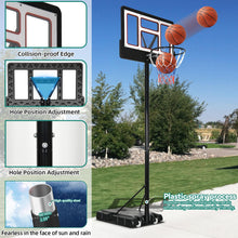 Load image into Gallery viewer, YITAHOME Basketball Hoop Outdoor 10 FT Adjustable, Portable Basketball Goals for Outside, 4.4-10FT Height Adjust, 44in Backboard and 18in Rim