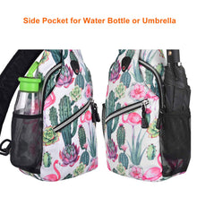 Load image into Gallery viewer, MOSISO Sling Backpack,Travel Hiking Daypack Pattern Rope Crossbody Shoulder Bag, Cactus