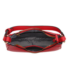 Load image into Gallery viewer, FashionPuzzle Small Crescent Shoulder Bag Red