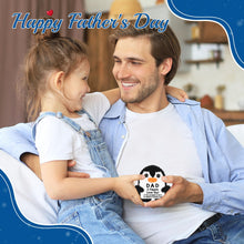 Load image into Gallery viewer, Fathers Day Dad Gifts from Daughter Son Wife, Handmade Crochet Mini Penguin Birthday Gifts for Dad Bonus Step, Funny I Love You Gift for Dads Father‘s Day Birthday Present Emotional Small Cute Decor