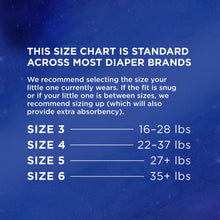 Load image into Gallery viewer, Amazon Brand - Mama Bear Disposable Overnight Baby Diapers, Hypoallergenic, Night Time Protection, Size 3 (86 count), White