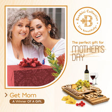 Load image into Gallery viewer, Charcuterie Boards Gift Set - Bamboo Cheese Board - Unique House Warming Gifts New Home - Wedding Gifts for Couple, Bridal Shower, Housewarming, Birthday Gifts for Women - by: Bambüsi
