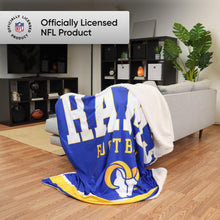 Load image into Gallery viewer, FOCO Los Angeles Rams NFL Team Property Of Sherpa Fleece Blanket