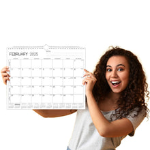 Load image into Gallery viewer, 2025-2026 Wall Calendar - Dec. 2024 β Jun. 2026, 19 Months Calendar 2025-2026, 14.57 x 11.42 In, 2025 Calendar, Monthly Calendar with Week Numbers, Large Blocks, Thick Paper, Yearly Overview οΌ Notes