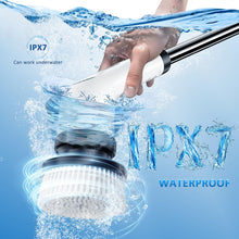 Load image into Gallery viewer, Electric Spin Scrubber, Full-Body IPX7 Waterproof Cordless Power Cleaning Brush with Adjustable Extension Handle, 2-Speed Shower Scrubber with 7 Replaceable Brush Heads for Bathroom, Kitchen Cleaning