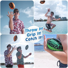 Load image into Gallery viewer, Wave Runner Grip It Waterproof Football- Size 9.25 Inches with Sure-Grip Technology | Let's Play Football in The Water! (Random Color) (1 Pack)