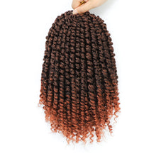 Load image into Gallery viewer, Passion Twist Hair 10 Inch 8 Packs, Pre Twisted Passion Twist Crochet Hair For Black Women, Pre Looped Passion Twist Curly Crochet Hair, Short Crochet Passion Twist Hair Extensions (10 Inch, T350#)