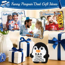 Load image into Gallery viewer, Fathers Day Dad Gifts from Daughter Son Wife, Handmade Crochet Mini Penguin Birthday Gifts for Dad Bonus Step, Funny I Love You Gift for Dads Father‘s Day Birthday Present Emotional Small Cute Decor