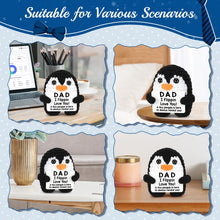 Load image into Gallery viewer, Fathers Day Dad Gifts from Daughter Son Wife, Handmade Crochet Mini Penguin Birthday Gifts for Dad Bonus Step, Funny I Love You Gift for Dads Father‘s Day Birthday Present Emotional Small Cute Decor
