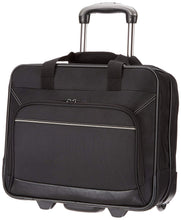 Load image into Gallery viewer, Amazon Basics Rolling Laptop Case, 15.6 in, Black