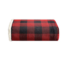 Load image into Gallery viewer, Eddie Bauer - Throw Blanket, Super Soft Reversible Sherpa Flannel Bedding, Ideal Christmas & White Elephant Gifts, Cozy Plaid Throw Blankets for Couch (Cabin Plaid Red, Throw)