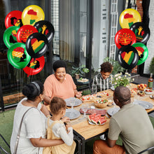 Load image into Gallery viewer, 54 Pcs Black History Month Balloons Party Decoration Latex 12 Inch National Party Balloons Bulk Black History Month Balloons for African American Commemoration Classroom Supply Country Festival Favor