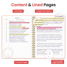 Load image into Gallery viewer, Lined Spiral Journal Notebook for Women & Men, 140 Pages, College Ruled Hardcover Notebook for Work & Note Taking, Journals for Writing, A5 - Pink