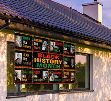 Load image into Gallery viewer, Sunwer Black History Month Photo Booth Backdrop African American Inspirational Wall Posters Classroom Bulletin Board Hanging Banner (5.9×3.6ft)