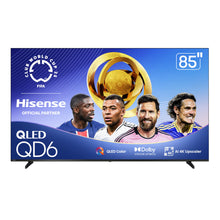 Load image into Gallery viewer, Hisense 85" Class QD6 Series (85QD6QF, 2025 Model) QLED 4K UHD Smart Fire TV, Voice Remote with Alexa, Dolby Vision, Dolby Atmos, Motion Rate 120, HDR 10+, Game Mode Plus, MEMC, VRR, ALLM