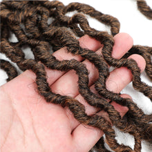 Load image into Gallery viewer, Karida Goddess Locs Crochet Hair 12 Inch, 8 Packs Faux Locs Crochet Hair for Black Women, Pre Looped Crochet Faux Locs With Curly Ends (12 Inch (Pack of 8), T30#)