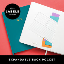 Load image into Gallery viewer, PAPERAGE 2025 Weekly & Monthly Hardcover Planner (Black), 12 Month (January 2025 - December 2025), 5.7 in x 8 in, Weekly & Monthly Spreads, Includes Additional Note Pages, Back Pocket & Trackers